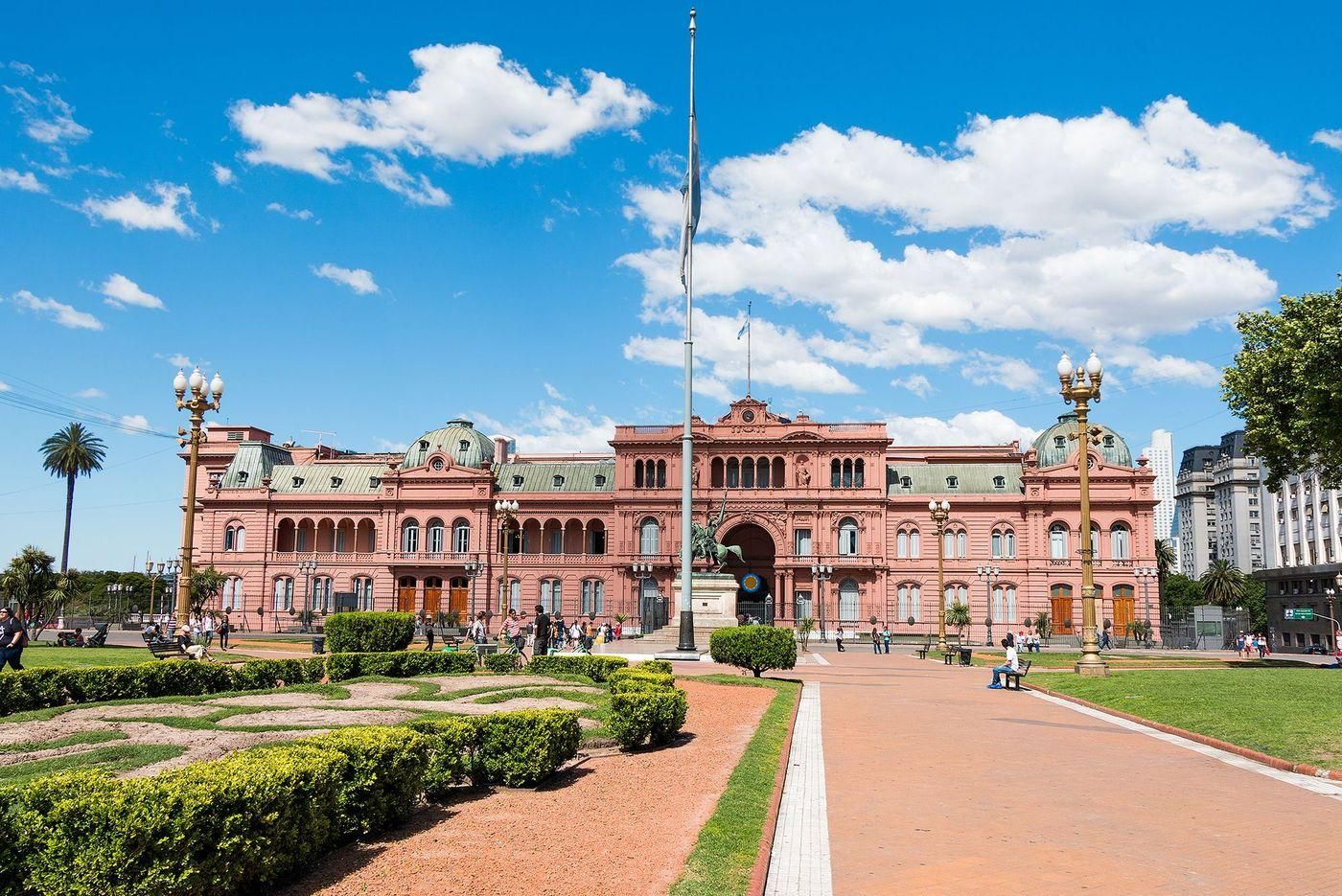 五月广场与玫瑰宫(Casa Rosada),阿根廷总统府